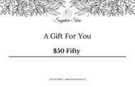 Gift Certificate $50 - Sapphirespa