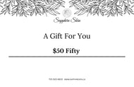 Gift Certificate $50 - Sapphirespa
