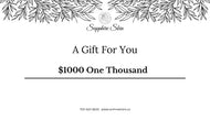 Gift Certificate $1000 - Sapphirespa