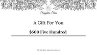 Gift Certificate $500 - Sapphirespa